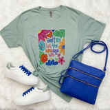 Hard Days Win Graphic T-Shirt, Light Sage Green