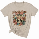 Route 66 Graphic T-Shirt, Light Gray