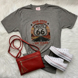Route 66 Graphic T-Shirt, Light Gray