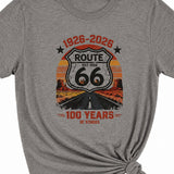 Route 66 Graphic T-Shirt, Light Gray