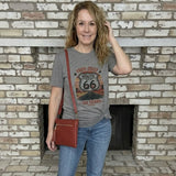 Route 66 Graphic T-Shirt, Light Gray