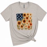 Sunflower Flag Graphic T-Shirt, Light Gray