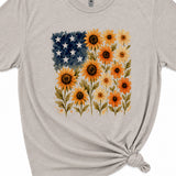 Sunflower Flag Graphic T-Shirt, Light Gray