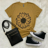 Sunflower Mustard Graphic T-Shirt