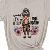 Retired Not Expired Graphic T-Shirt, Light Gray