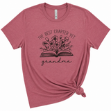 Best Chapter Yet Grandma Graphic T-Shirt, Mauve
