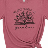 Best Chapter Yet Grandma Graphic T-Shirt, Mauve