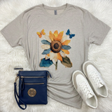 Golden Sunflower Graphic T-Shirt