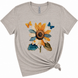 Golden Sunflower Graphic T-Shirt