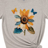 Golden Sunflower Graphic T-Shirt