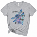 Dragonfly Soul Graphic T-Shirt, Heather Gray