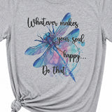 Dragonfly Soul Graphic T-Shirt, Heather Gray