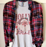 Jolly Santa Christmas Flannel & T-Shirt Combo