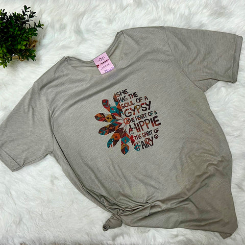 She has the Soul of a Gypsy Hippy Style Graphic T-Shirt