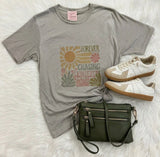 Chasing Sunsets Graphic T-Shirt, Light Gray
