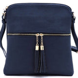 Classic Tassel Crossbody Purse, Multiple Color Options