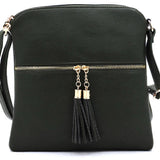 Classic Tassel Crossbody Purse, Multiple Color Options