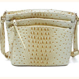 On-the-Go Ostrich Print Crossbody Purse, Multiple Color Options