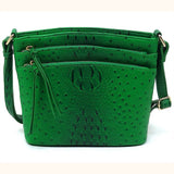 On-the-Go Ostrich Print Crossbody Purse, Multiple Bright Color Options