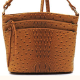 On-the-Go Ostrich Print Crossbody Purse, Multiple Color Options
