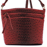 On-the-Go Ostrich Print Crossbody Purse, Multiple Bright Color Options