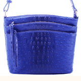 On-the-Go Ostrich Print Crossbody Purse, Multiple Bright Color Options