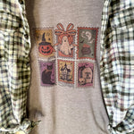 Just a Girl Who Loves Fall T-Shirt & Bleached Dyed Flannel Set