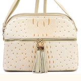 Daily Organizer Ostrich Print Crossbody Purse, Multiple Color Options