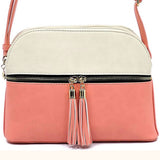Daily Organizer Crossbody Purse, Multiple Two-Tone Color Options
