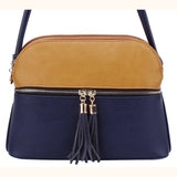 Daily Organizer Crossbody Purse, Multiple Two-Tone Color Options