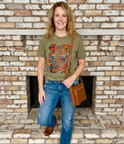 Girl Loves Country Music T-Shirt, Sage Green