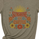 Sunshine and Coffee T-Shirt, Sage Green
