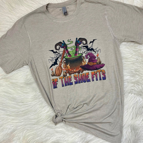 If the Shoe Fits Halloween Witch Graphic T-Shirt
