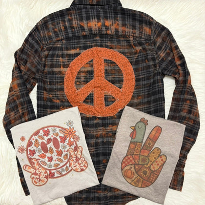 Retro Smile Peace & Patchwork Peace Turkey Bundle