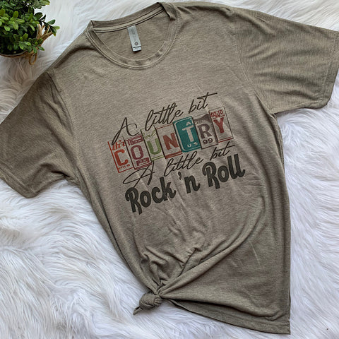 A Little Bit Country RocknRoll Graphic T-Shirt