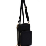 Black Cell Phone Crossbody Purse