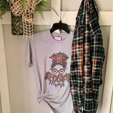 Spooky Mama T-shirt & Flannel
