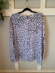 Spotted Animal Print Long Sleeve Top