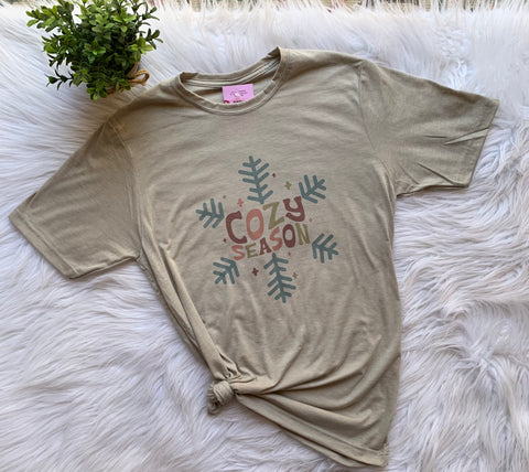 Cozy Season Snowflake Graphic T-Shirt