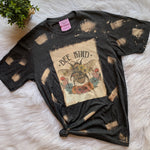 Bleached Bee Kind Flowers Graphic T-Shirt