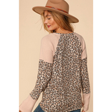 Leopard Print Plus Size Top