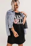 Tennessee Nashville Music City Graphic T-Shirt Dress