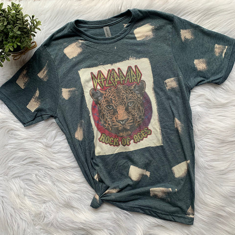 Bleached Def Leppard Rock of Ages Graphic T-Shirt
