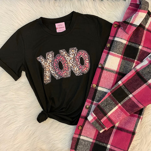 XOXO Valentine’s T-shirt & Shacket Set