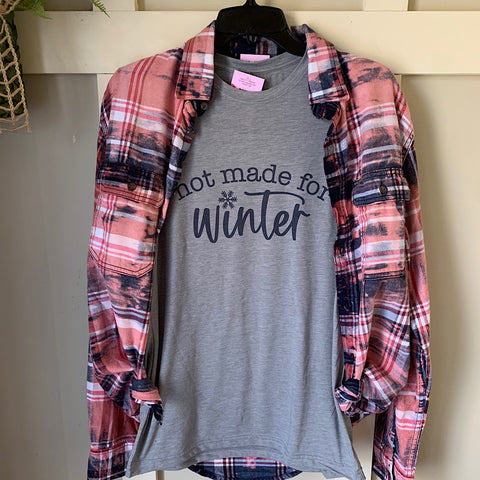 Not Made for Winter Graphic T-shirt & Flannel