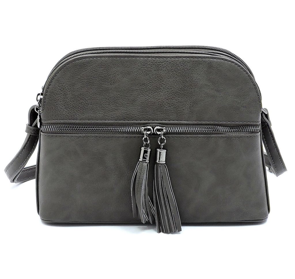 LARGE MULTI-COMPARTMENT CROSS-BODY PURSE BAG WITH WRIST AND LONG STRAP –  A-SHU.CO.UK