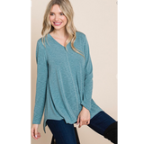 Sage Green Tunic Plus Size Top