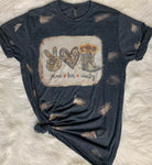 Peace Love Country & Country Bleached Tee