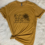 Rise Above The Storm Sunflower Graphic T-shirt