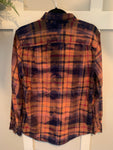 Bleached Camel Magenta Plaid Flannel